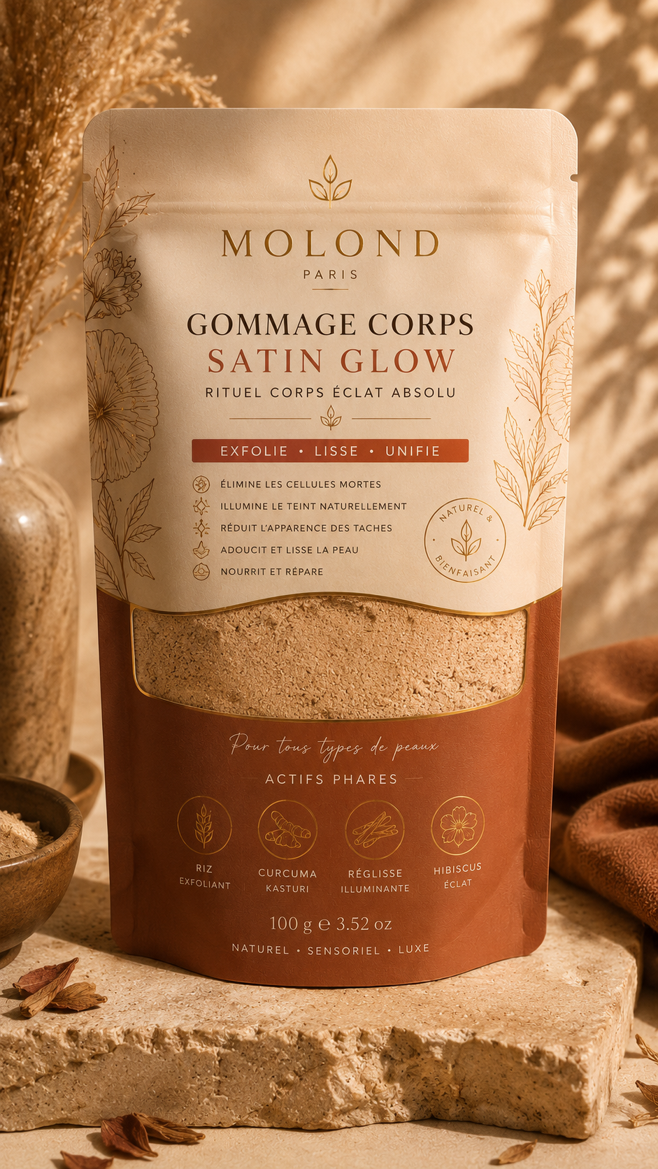 Gommage Corps en Poudre – Satin Glow