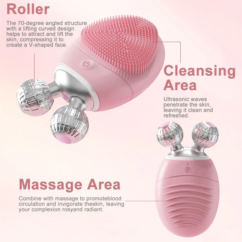 Brosse Massage & Nettoyage 2-en-1