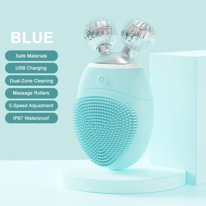 Brosse Massage & Nettoyage 2-en-1