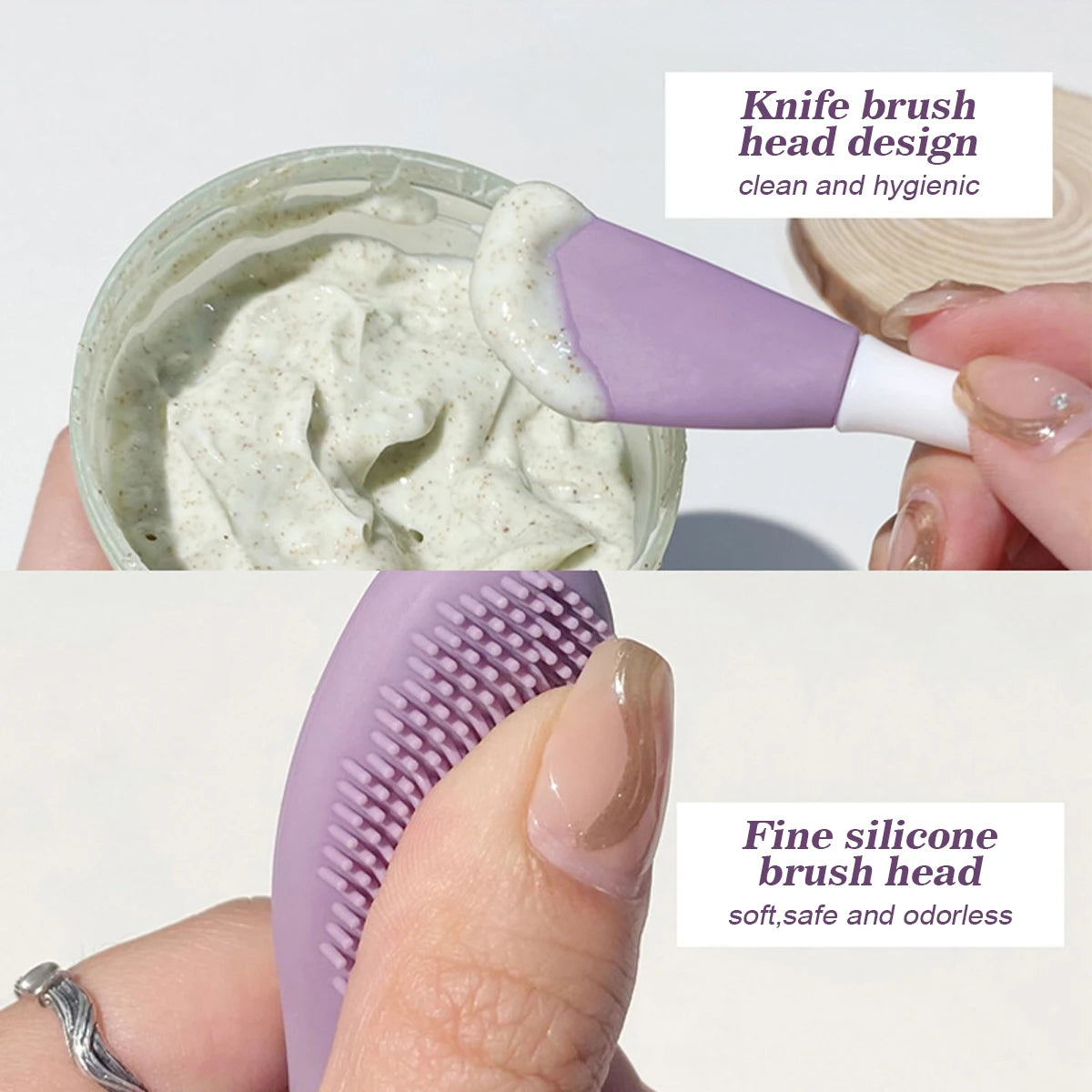 Pinceau & Brosse Silicone 2-en-1